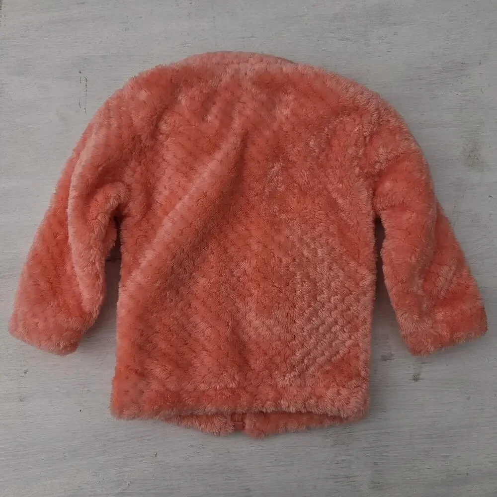 Columbia Baby Pink Fleece Jacket Girl’s Size 6-12M Full Zip Soft